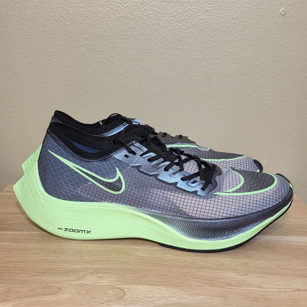 Nike ZoomX Vaporfly NEXT% Valerian Blue Vapor Green AO4568-400 Men's Size 13